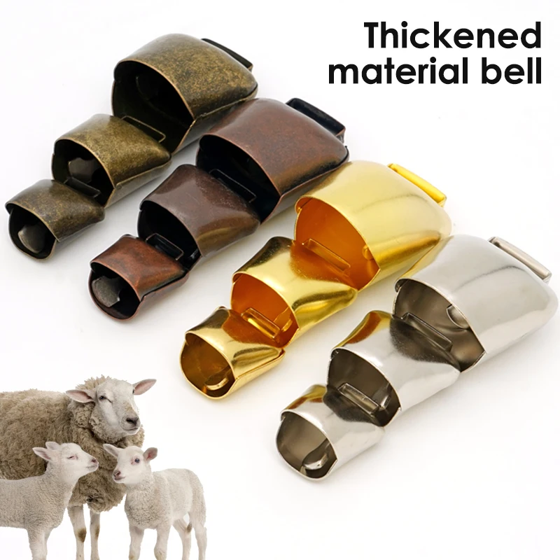 Campana de cobre para pastoreo de ovejas y caballos de vaca, campana de cobre gruesa para ganado, fuerte y crujiente, para extender más afuerte, previene la pérdida de animales - imagen 4