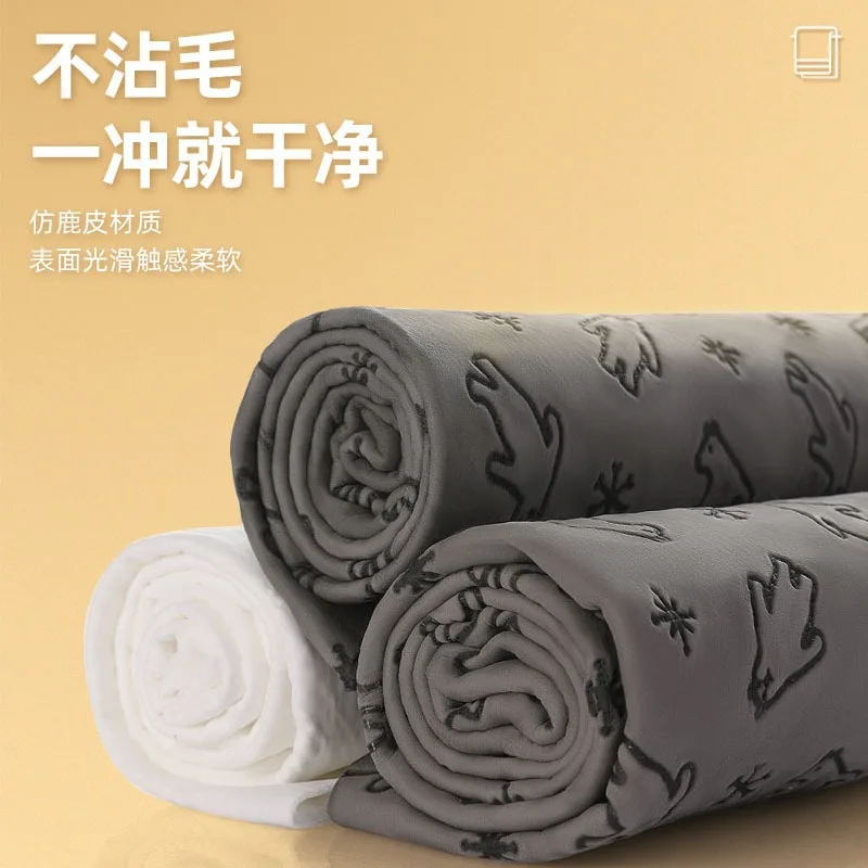 Productos para mascotas, toallas absorbentes, toalla de baño para perros y gatos, barril, toallas para mascotas de secado rápido, toalla de piel de venado de imitación - imagen 3