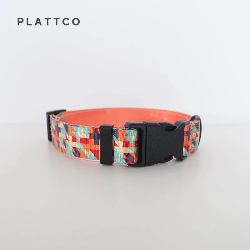 PLATTCO conjunto de correa de cuello de perro único nueva cinta impresa DESERT DUNES con hebilla de alta calidad 5 tamaños PDC310 - imagen 4