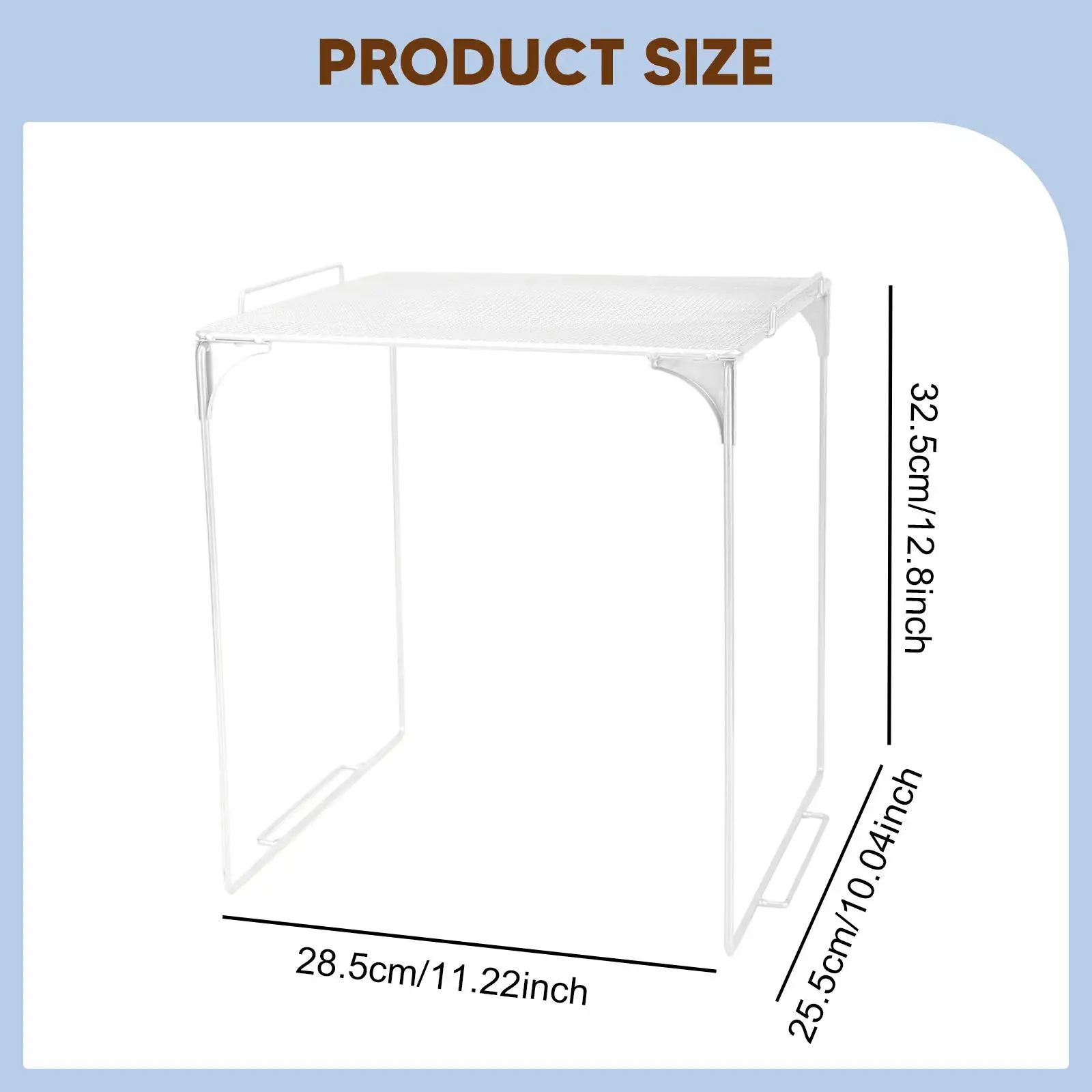 Locker Shelf Space Saving Versatile Foldable Storage Rack Cabinet Accessories Under Cabinet Organization for Garage School Gym