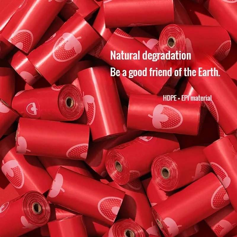 Bolsa de basura con Aroma de fresa para perros, cápsula portátil, bolsas de arena para gatos, inodoro para mascotas, juego de accesorios para el hogar - imagen 3