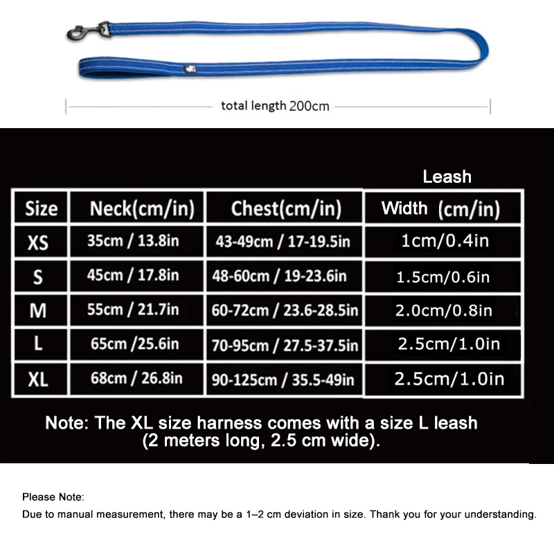 True Love Pet Juego de arnés y correa para perros ajustables sin extracción para perros medianos y grandes TLL5551 TLL2112 - imagen 3