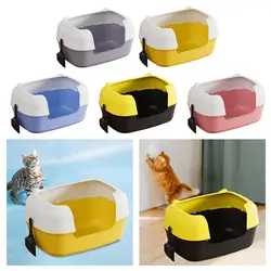 Bandeja arena antisalpicaduras para gatos de interior
