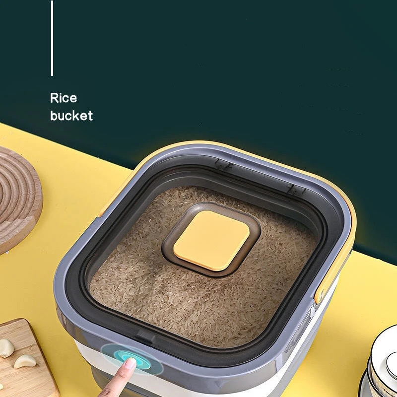 Contenedor plegable almacenamiento alimentos perros - vista principal