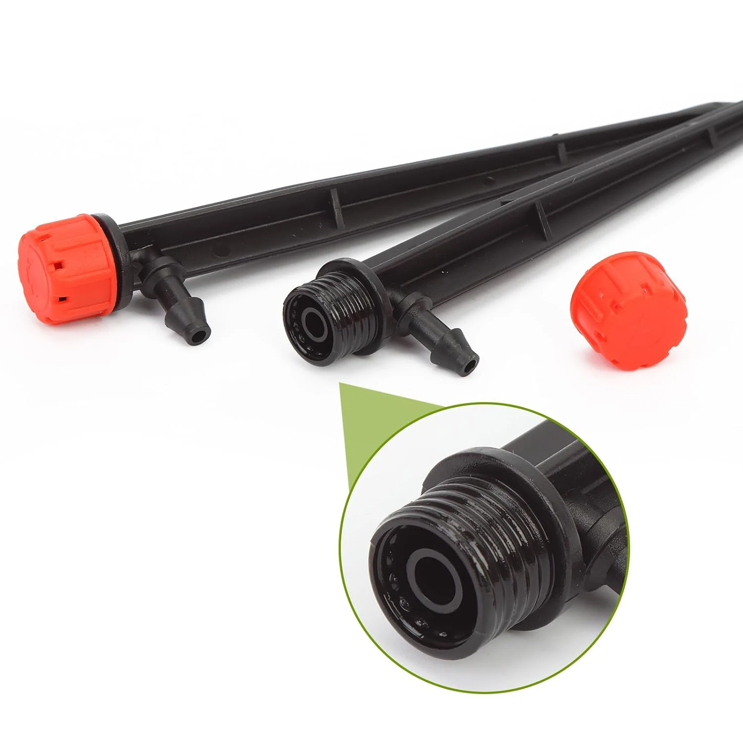 Sistema de riego por goteo de 13cm para regar aspersores de nebulización de jardín, dispositivos de bricolaje con manguera de tubo de 4/7mm para cultivo de césped, árbol y Patio - imagen 3