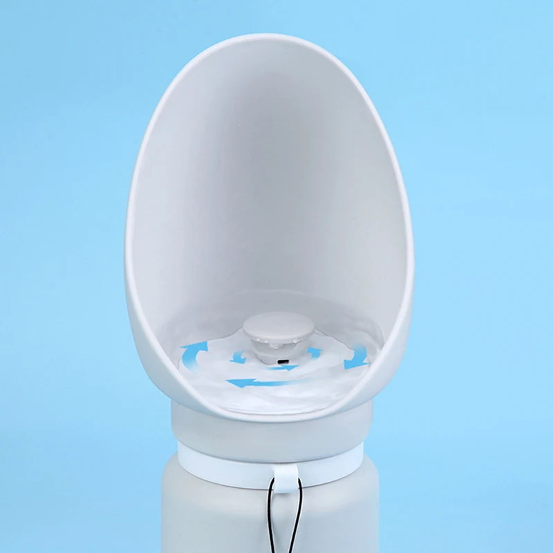 Taza plegable para caminar al aire libre para mascotas, botella de agua portátil de viaje para cachorros, gatos y perros, dispensador de agua potable, suministros de taza, 550ml - imagen 5