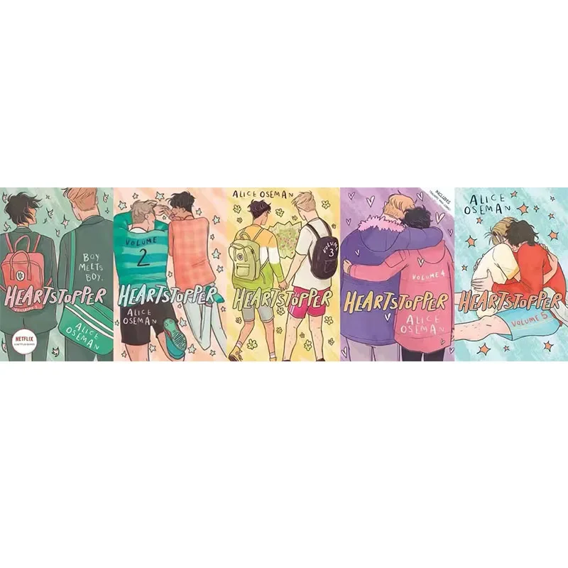 5 libros/juego Heartstopper Series Volumen 1-5 libros Set de Alice Oseman Heartstopper Series Volumen 1-5 libros Set de Alice Oseman - imagen 4