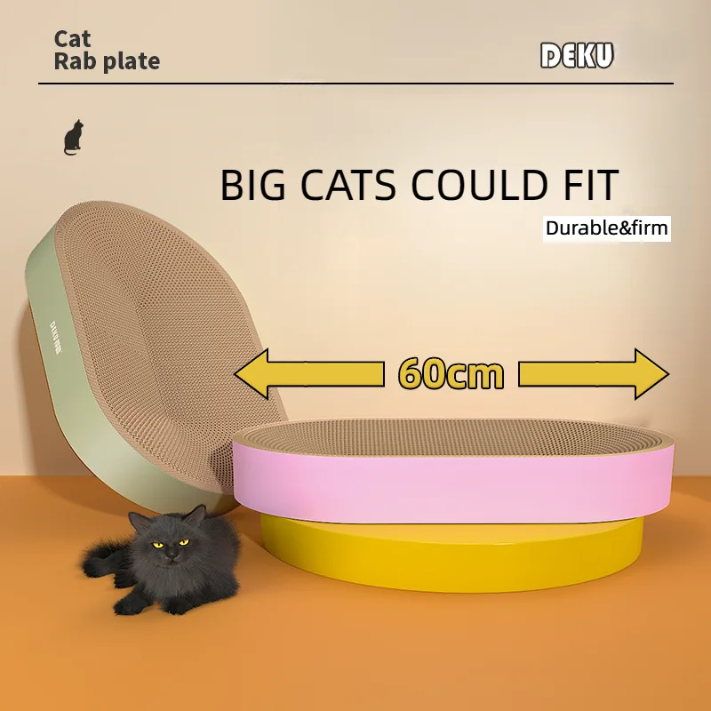 Rascador grande de cartón corrugado para gatos, cama rascadora para gatos, almohadilla para rascar, estera para dormir para gatitos - imagen 3