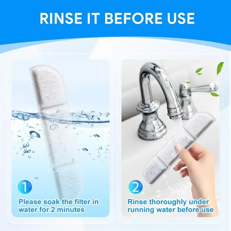 Filtros de repuesto de 6 piezas y Filtros de espuma para mascotas, cartucho de filtro de fuente de agua inteligente inalámbrica para gatos - imagen 3