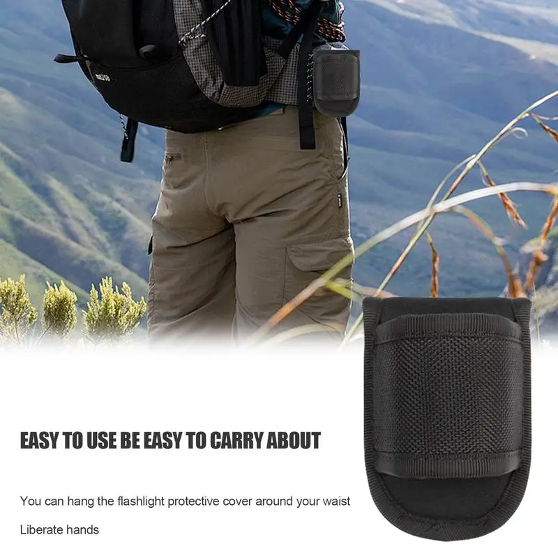 Soporte para linterna, cinturón de trabajo, nailon en forma de D, diseño abierto, soporte para linterna, banda elástica, bolsa para linterna, antorcha ligera portátil - imagen 3