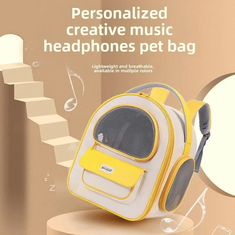 Bolsa para gatos, bolsa para mascotas, mochila para salir, mochila portátil transpirable para gatos, suministros para mascotas para perros pequeños - imagen 2