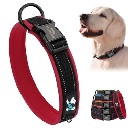 Collar acolchado y reflectante para perros