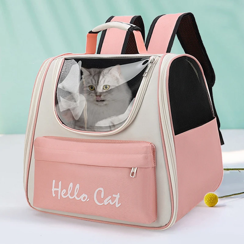 Cat Carrier Bags Windproof Outdoor Travel Backpack for Cat Small Dogs Transport Carrying Bag Cat Backpack Carriers With Cushion - imagen 3