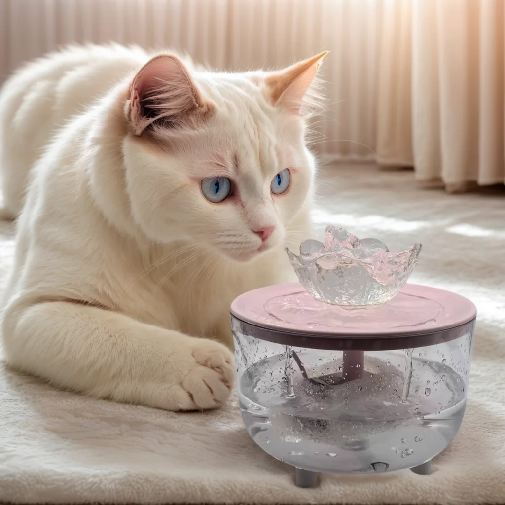 Nueva fuente de agua USB para gatos, filtro automático, bebedero transparente para gatos, dispensador de agua de filtrado de recircular antiseco con bomba