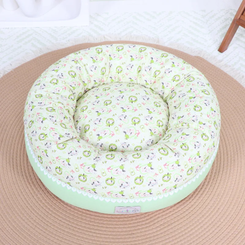 Cama 4 estaciones algodón lavable para gatos y perros pequeños - imagen 5