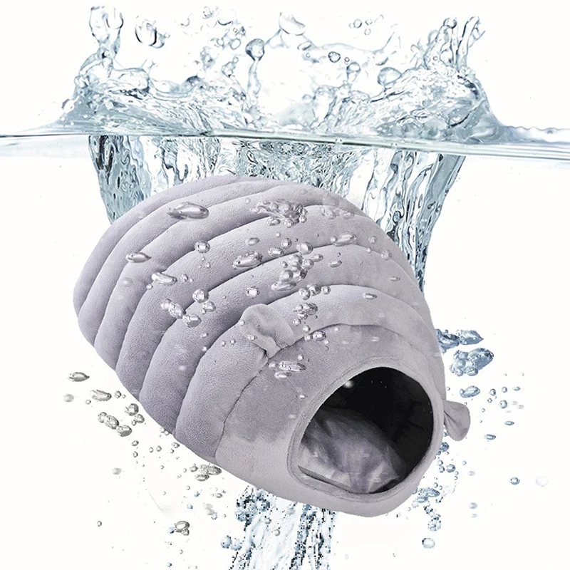Nido para gatos cómodo y cálido con forma de oruga, bonito nido semicerrado para mascotas, otoño e invierno, superventas - imagen 5