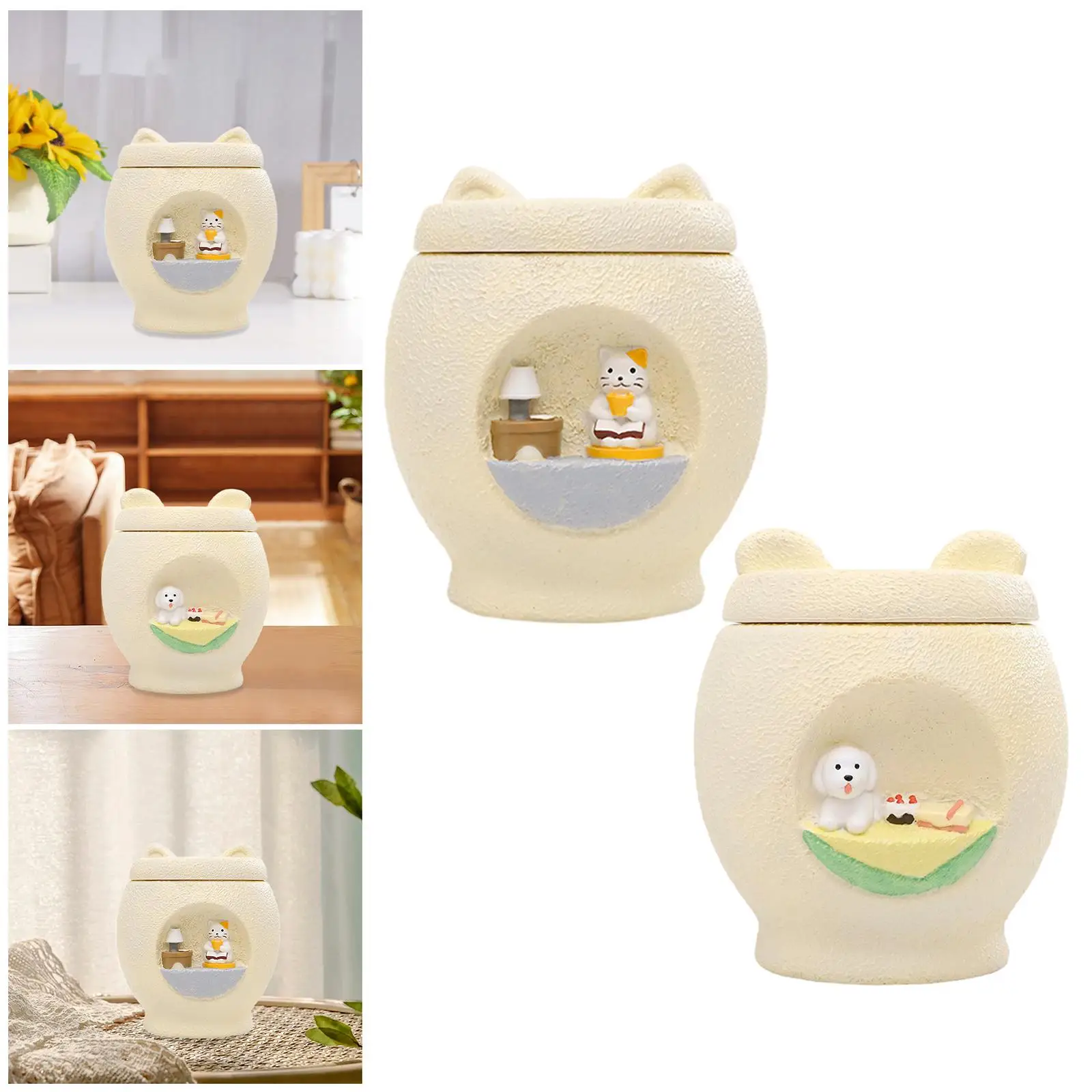 Urnas de cremación conmemorativas para mascotas, soporte para cenizas conmemorativo, ligero, mantiene recuerdos, estuche de memoria para mascotas, recuerdo para gatitos, conejos y conejos - imagen 5