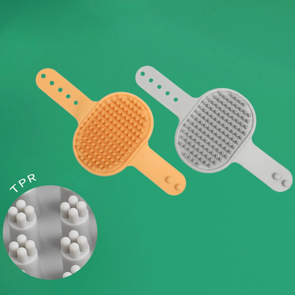 NONOR-guante de aseo para perros y mascotas, cepillo para gatos, peine, guantes para el pelo, suministros de limpieza para el baño, peines para animales - imagen 3