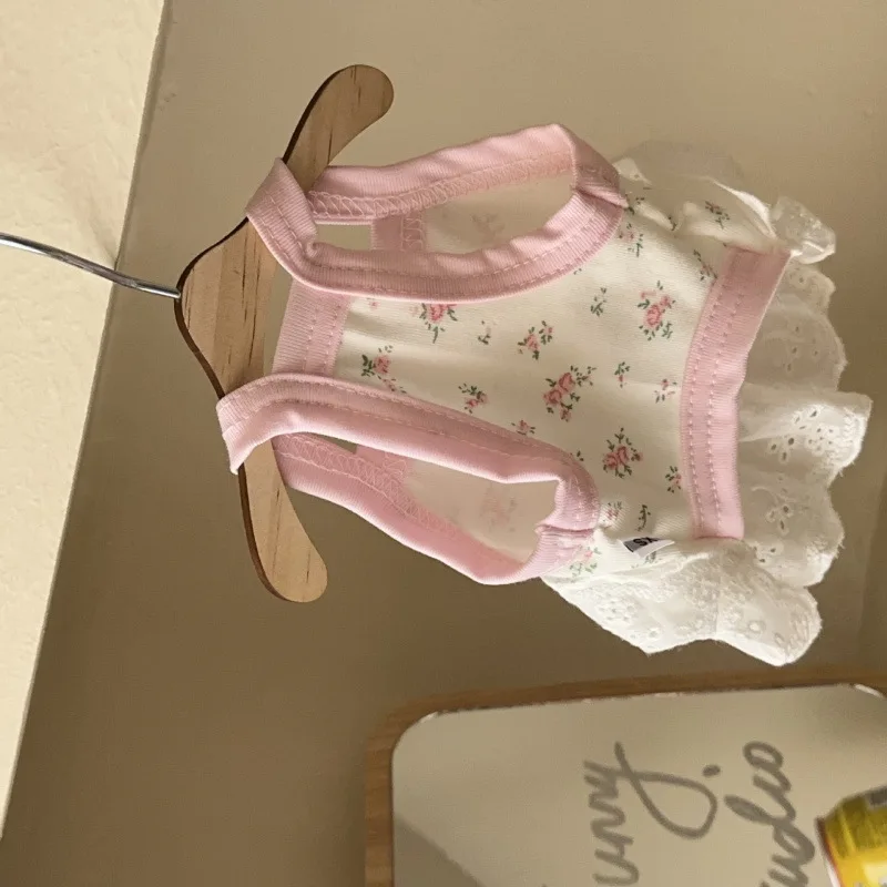 Vestido camisola para el hogar de primavera para mascotas, chaleco con brotes de flores, chaleco con lazo para perros pequeños, vestidos para perros pequeños, ropa para cachorros - imagen 4