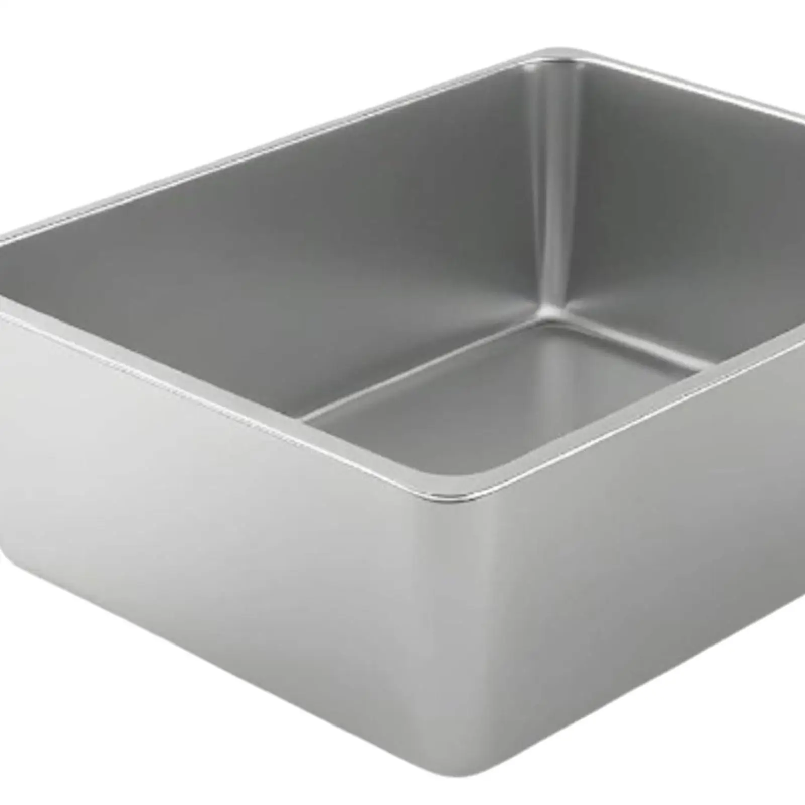 Caja de arena para gatos, sartén para comida de Catering, inodoro para gatos, orinal abierto de cara alta para gatitos - imagen 5