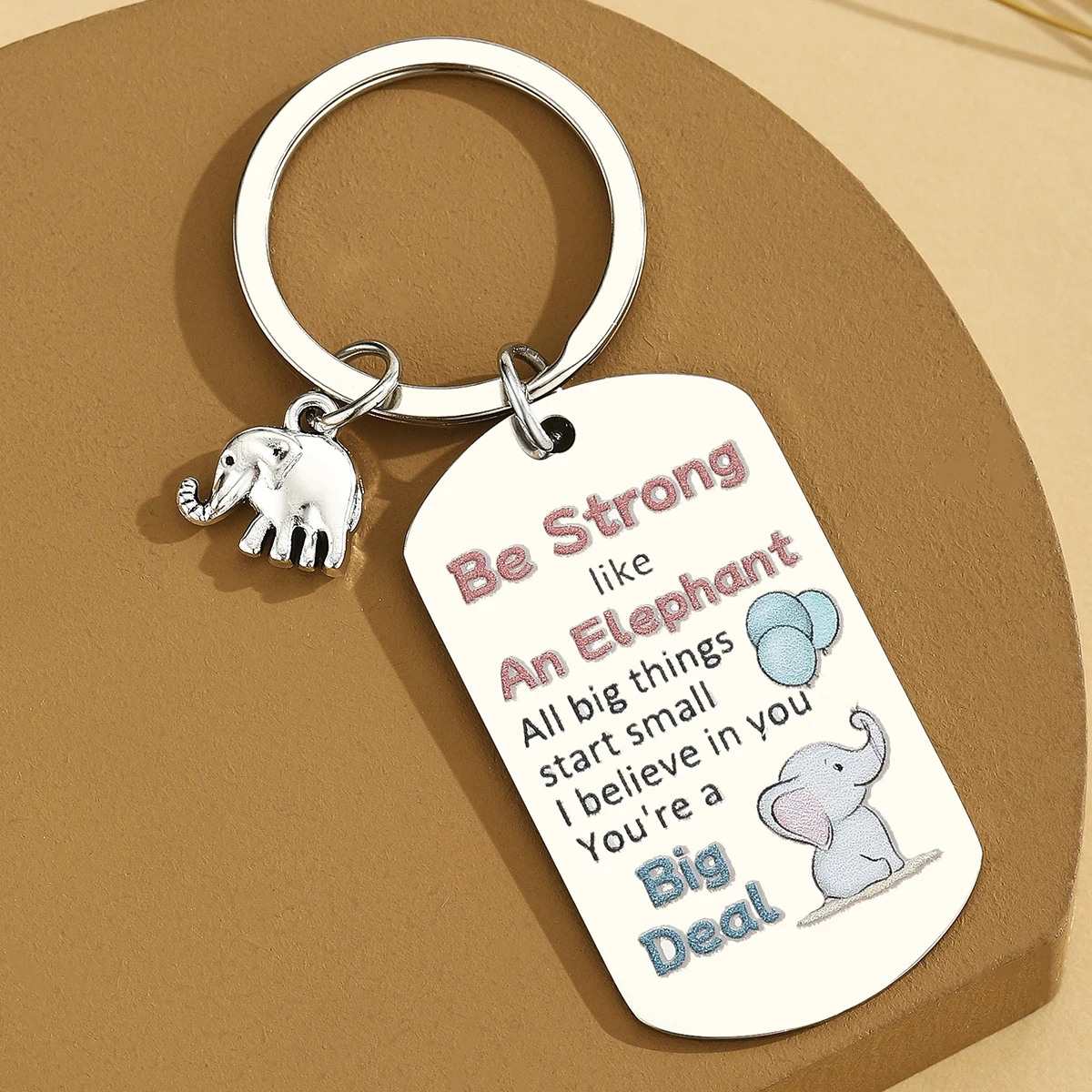 Regalos de elefante para mujeres, regalos de cumpleaños inspiradores de la amistad para el mejor amigo, llavero para amantes de los elefantes, regalo - imagen 4