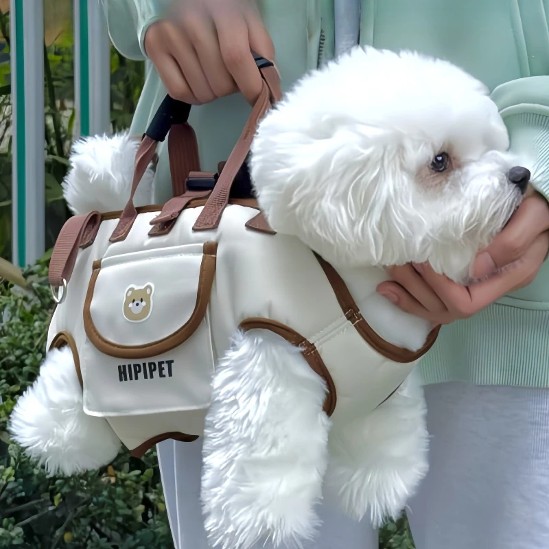 Mochila portátil para perros, transportador para perros y gatos al aire libre, bolsos transpirables de viaje, accesorios para perros, suministros para gatos y mascotas, bolsas de transporte