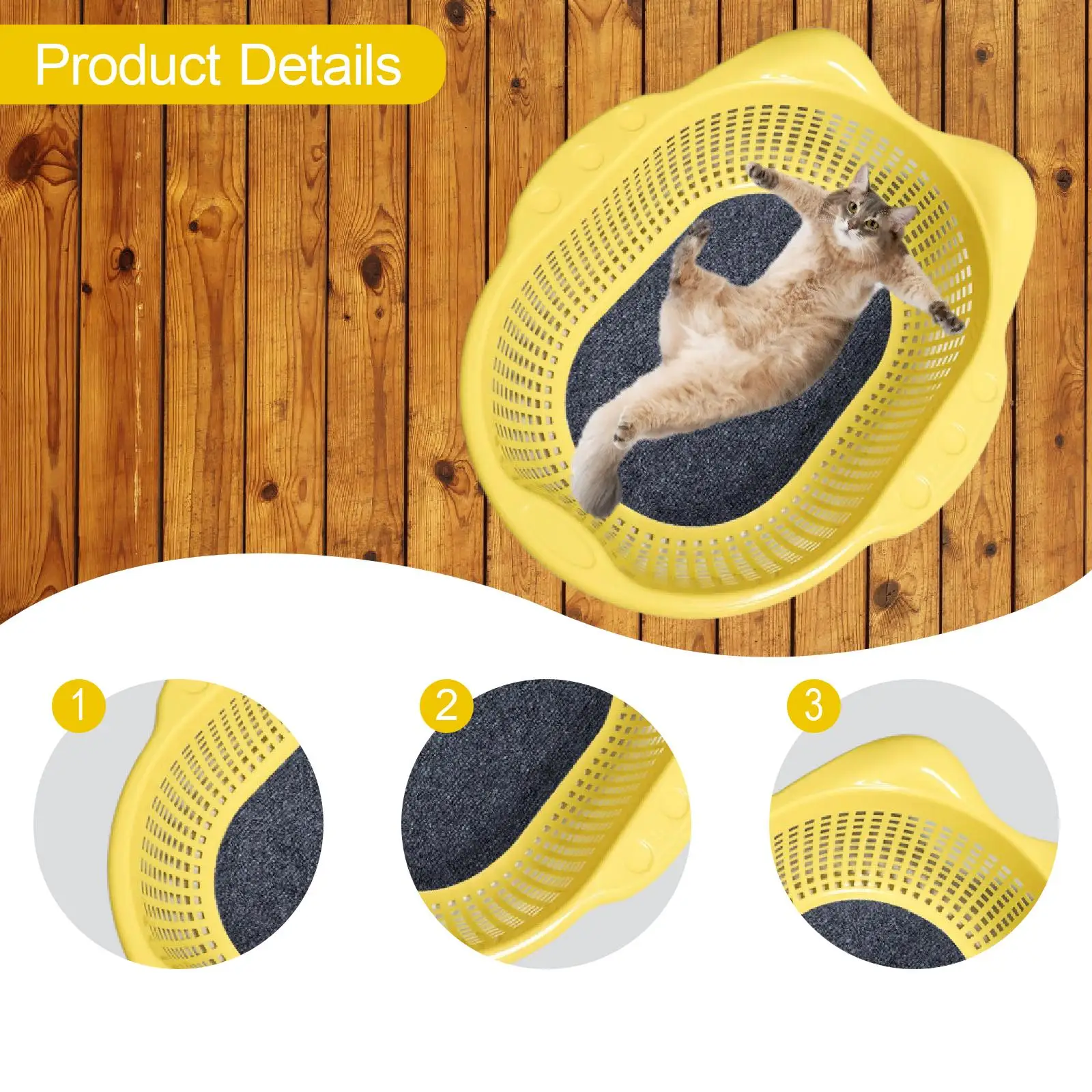 Cama para gatos, nido para dormir, versátil, transpirable, moderno con cojín, suministros para mascotas, tumbona para gatos cómoda y resistente, cesta para mascotas y gatitos - imagen 5