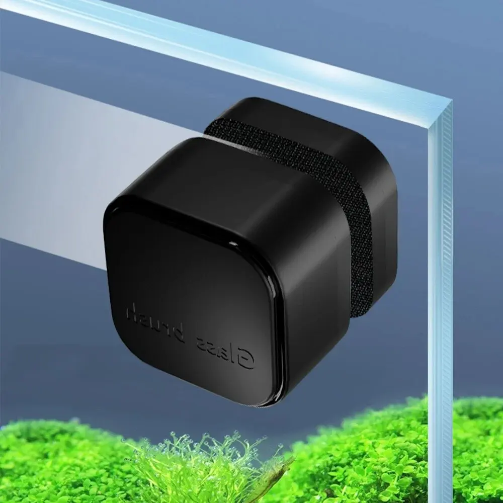 Mini cepillo limpiador de vidrio magnético para acuario, raspador de algas de plástico cuadrado, adecuado para varios peces, herramienta de limpieza magnética fuerte - imagen 3