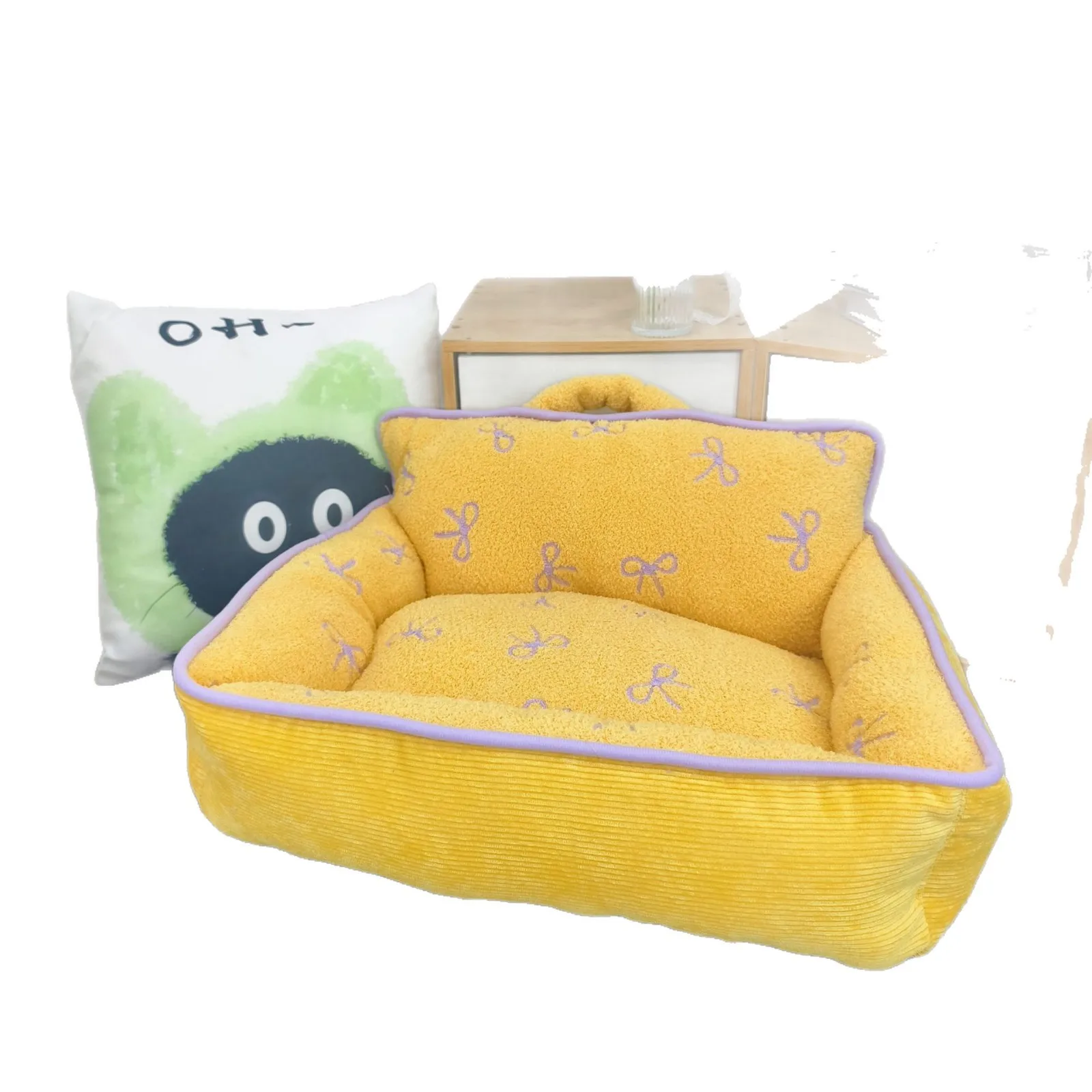 Sofá cálido para gatos y perros pequeños medianos lavable desmontable - imagen 5