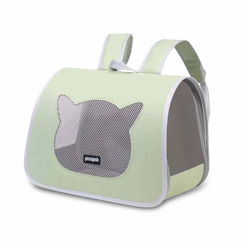 Bolsa para mascotas para gatos, práctica mochila de transporte, cómoda y transpirable, bolsa de viaje para mascotas y gatos de gran espacio - imagen 5