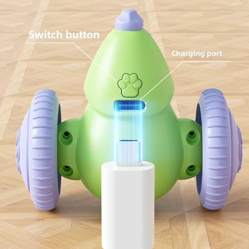 Juguete para mascotas, ratón eléctrico, varita láser para burlas, juguete para gatos, interactivo, recargable, automático, evitación de obstáculos, productos para mascotas, accesorios - imagen 5