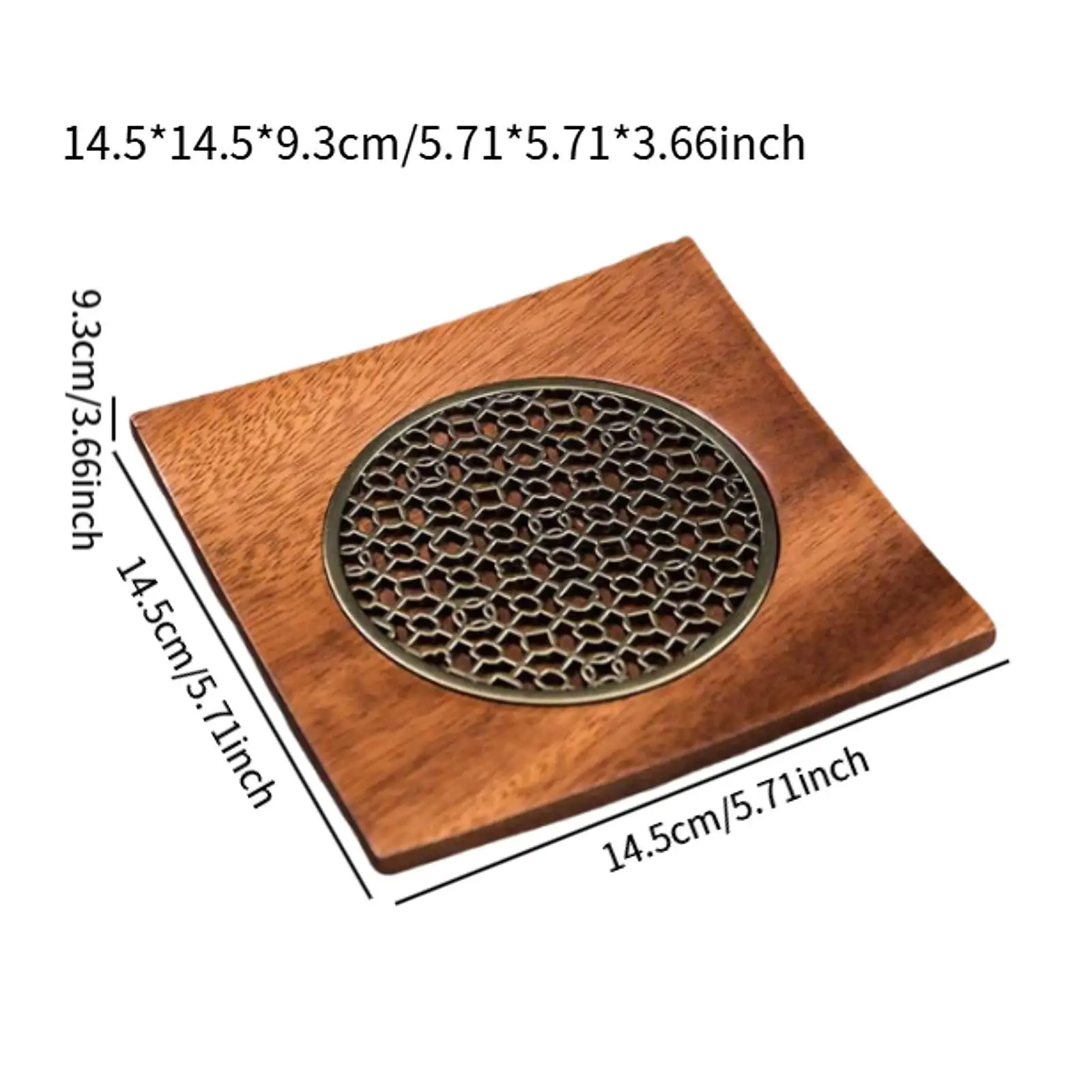 Walnut Wood Teapot Mat Hollow Designed Portable Sturdy Decorative Tea Serving Tray for Household Table Tea Ceremony Teapot Cup Walnut Wood Teapot Mat Hollow Designed Portable Sturdy Decorative Tea Serving Tray for Household Table Tea Ceremony Teapot Cup