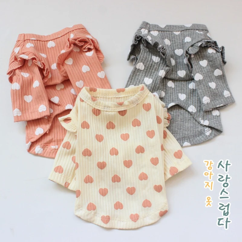 Camiseta interior bonita para perros pequeños, ropa cálida para perros, pijamas suaves de peluche, jersey de Bichon, ropa para perros, chaleco para perros - imagen 3