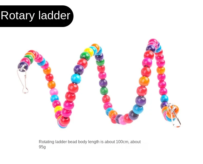 Juego de juguetes para pájaros, jaula colgante, palo de soporte, columpio, suministros, 7 piezas - imagen 3