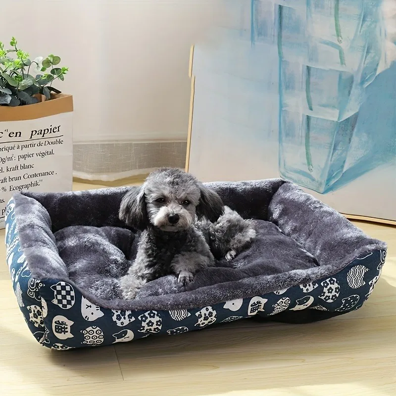 Cama para perros, esteras para sofá, productos para mascotas de invierno, accesorios para perros, cesta, suministros para casa grande, mediana y pequeña, cama para gatos - imagen 4