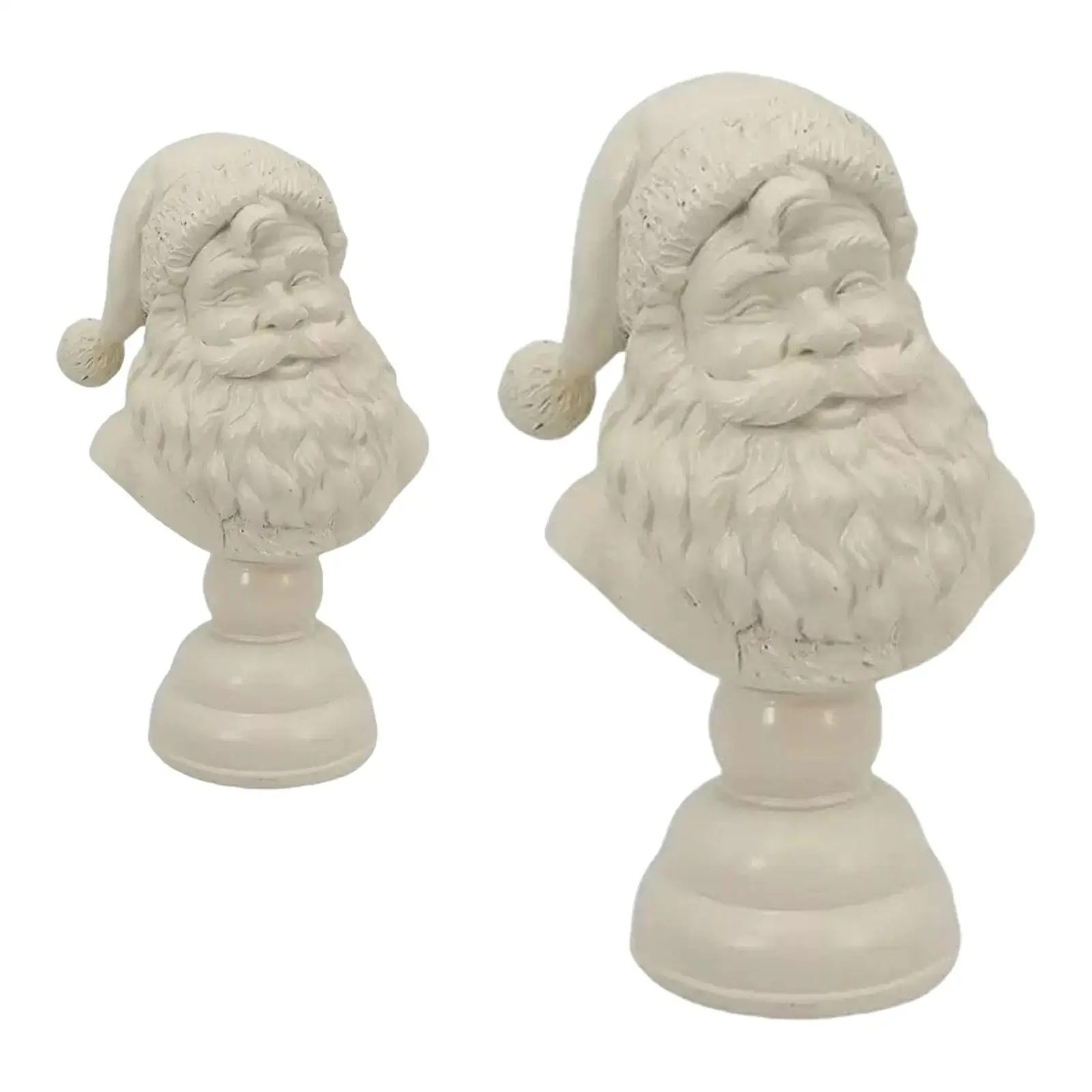 Santa Claus Half Body Statue Resin Sculpture Table Centerpieces Gift Crafts for
