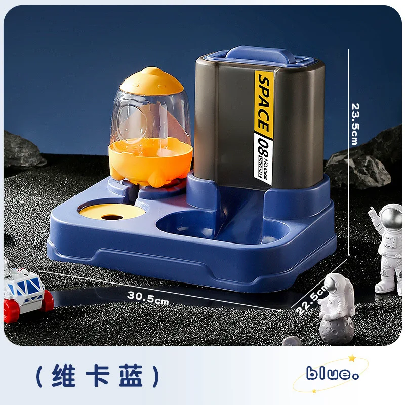 Cuenco de comida para gatos, alimentador automático, lavabo de comida para gatos, cuencos dobles, cuenco para beber, protección integrada, productos para mascotas de columna Cervical