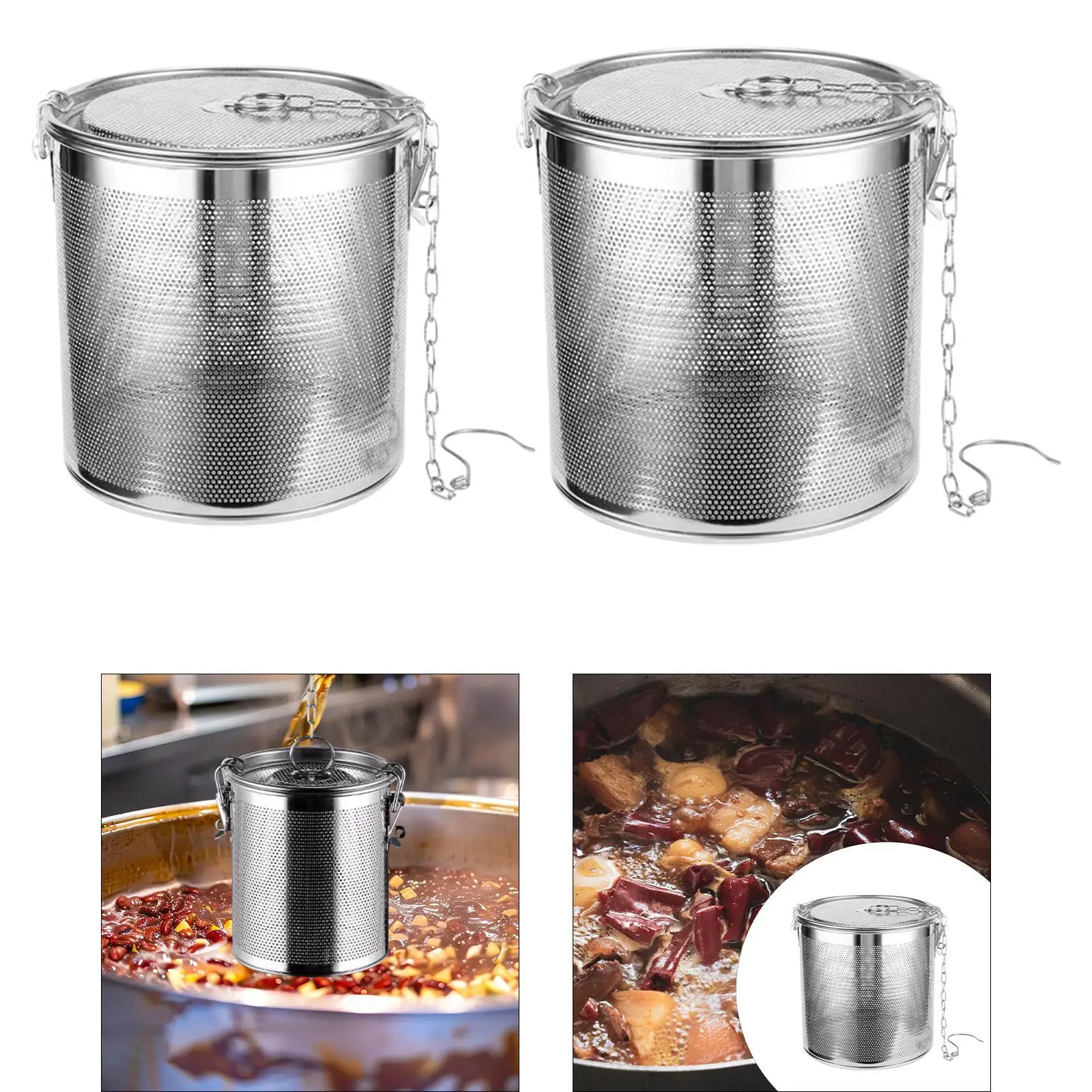 Tea Ball Strainer Reusable Teaware Soups Seasonings Coffee Filter Loose Leaf Tea Steeper Kitchen Gadgets Spice Seasoning Ball