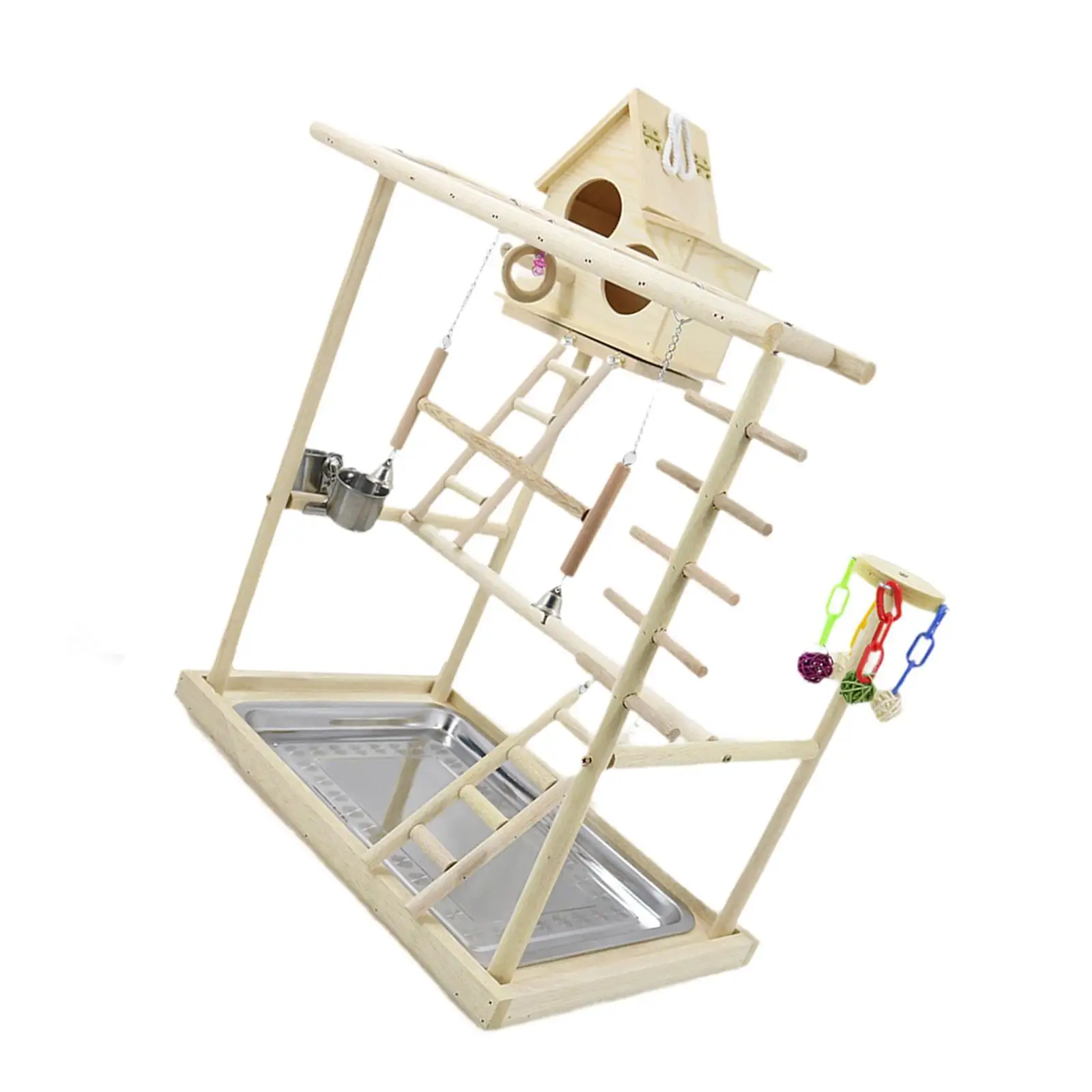 Birds Parrot Playground Wooden Stand for Cockatiels Cockatoos Parakeets Birds Parrot Playground Wooden Stand for Cockatiels Cockatoos Parakeets