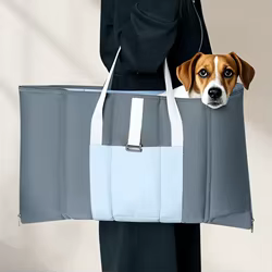 Bolsa transportadora portátil 2 en 1 para mascotas, bolsa de viaje ligera y plegable para perros pequeños y gatos, perfecta para viajes, senderismo y uso doméstico