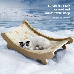 Nido refrescante reclinable para gatos y perros - Verano cómodo