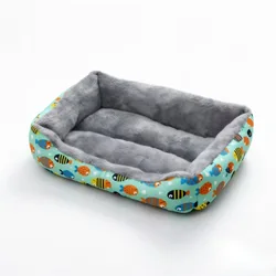 Alfombra cama con peces para gatos y perros antideslizante