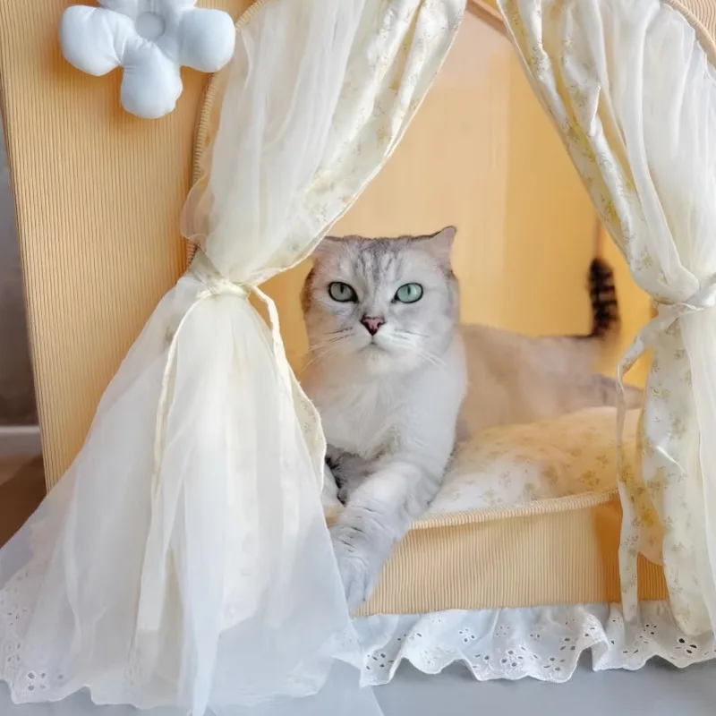 Casa de encaje interior para gatos y perros pequeños y medianos - imagen 3