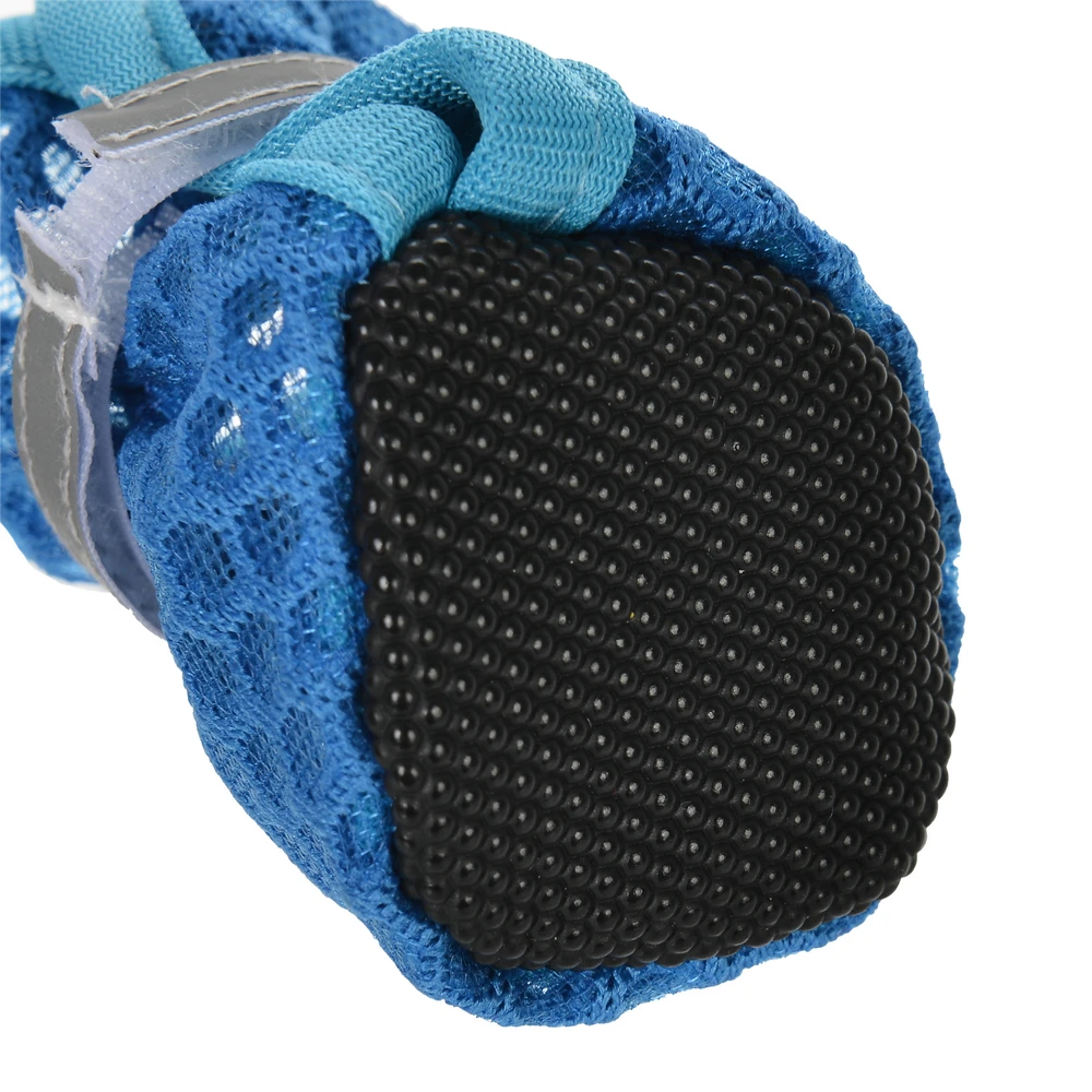 Zapatos de verano para perros pequeños y medianos, botas reflectantes para senderismo al aire libre, zapatos transpirables para cachorros, suministros para Chihuahua Bulldog - imagen 3