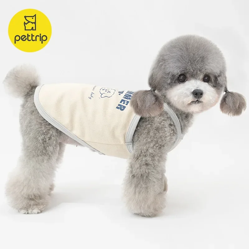 Chaleco refrescante de verano para mascotas, ropa bonita con eslinga para perros, disfraz funcional de tela con eslinga para perros pequeños - imagen 4