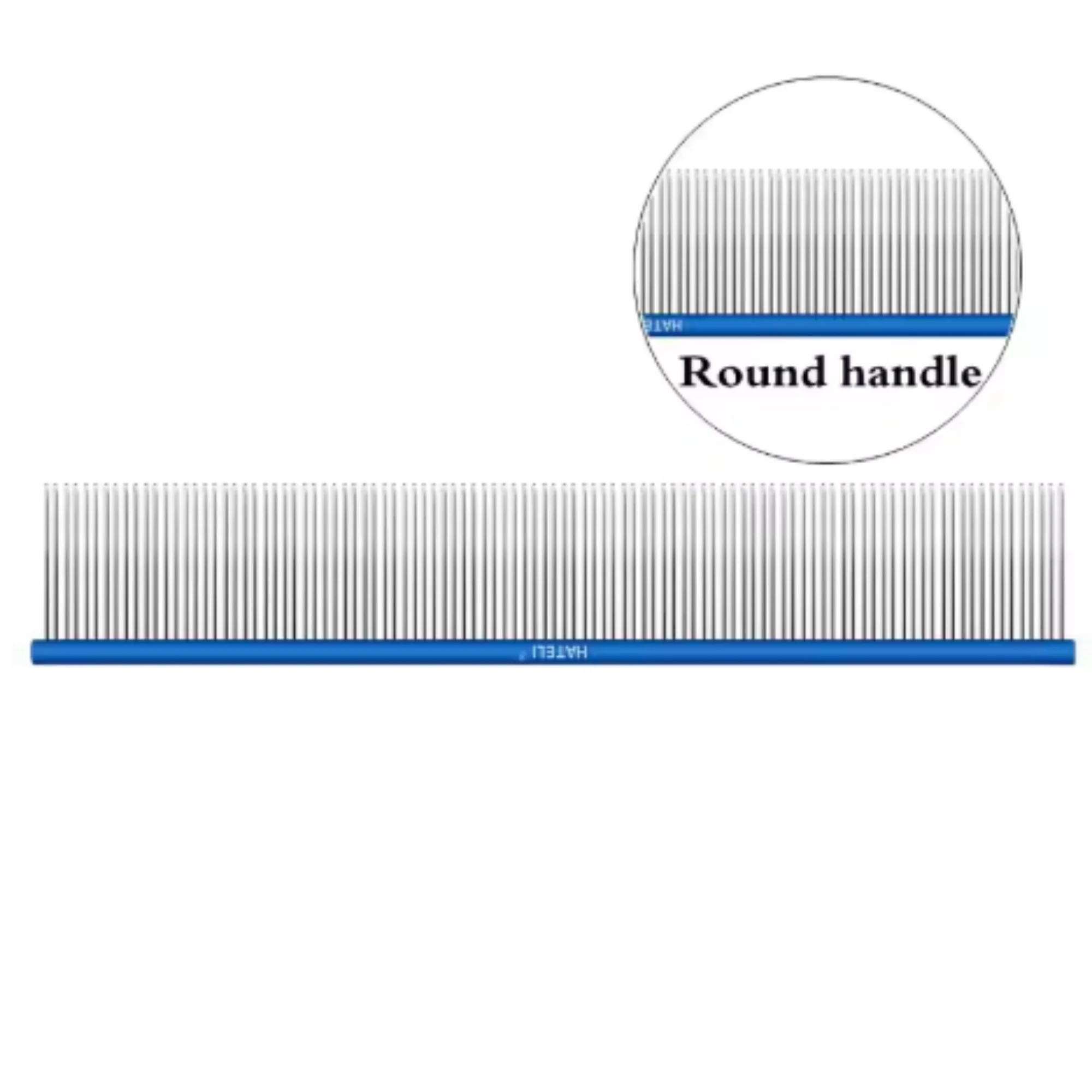 Peine de aluminio ligero para mascotas, 19cm, profesional, para el cuidado de perros y gatos, cepillo para limpiar el pelo, accesorios, 5 colores opcionales - imagen 5