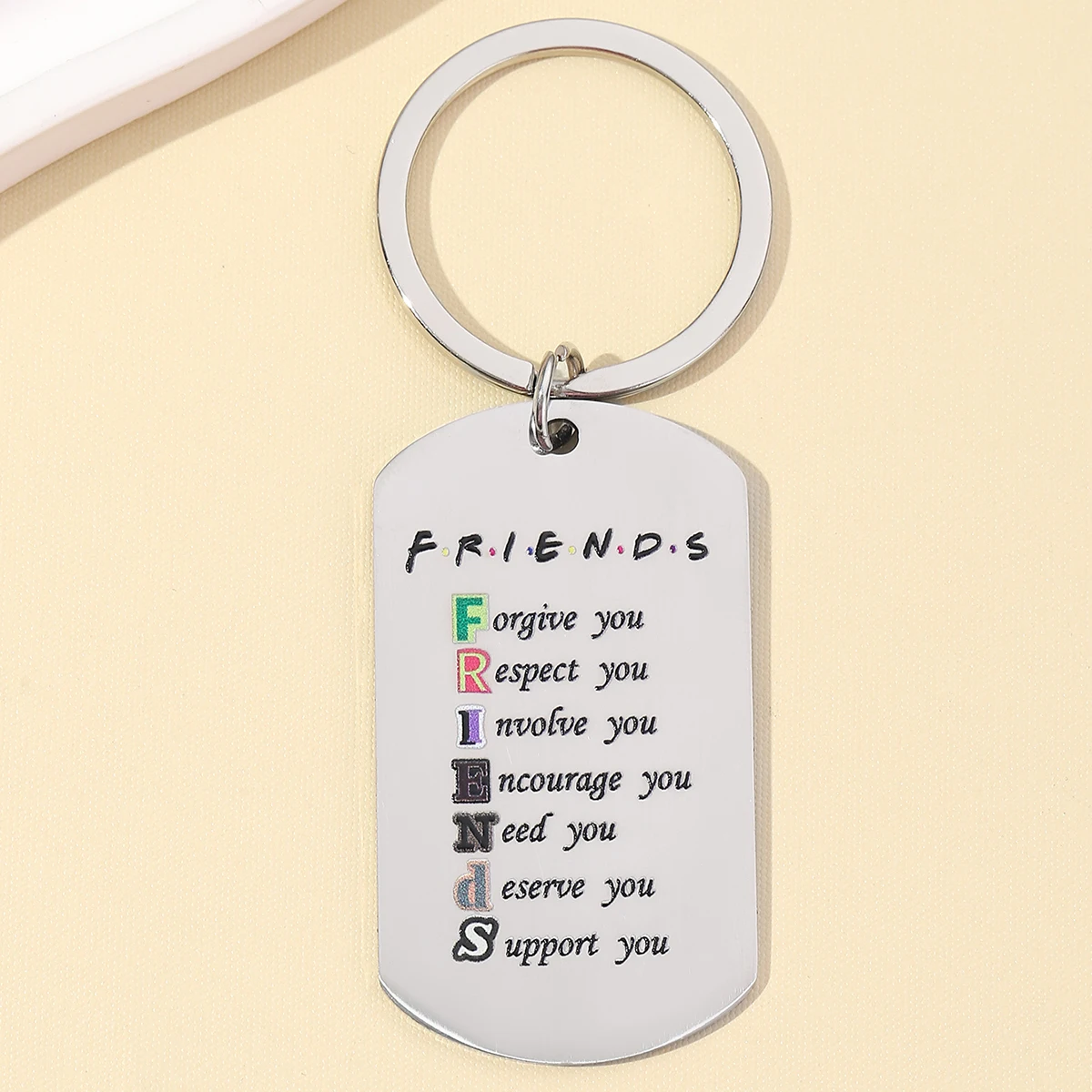 LLavero de acero inoxidable de colores, el mejor regalo para amigos y novias, para cumpleaños y regalos diarios, 1 ud. - imagen 3