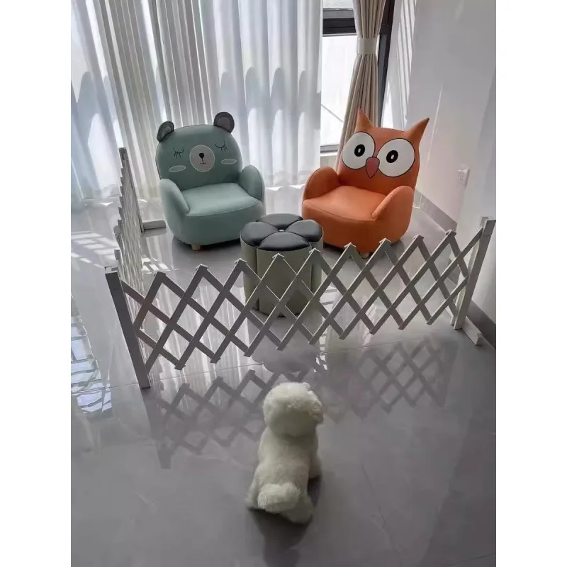 Cercas para mascotas, partición de jaula para perros, valla para perros, puerta de aislamiento para balcón, puerta retráctil, valla para mascotas, vallas para gatos y conejos - imagen 2