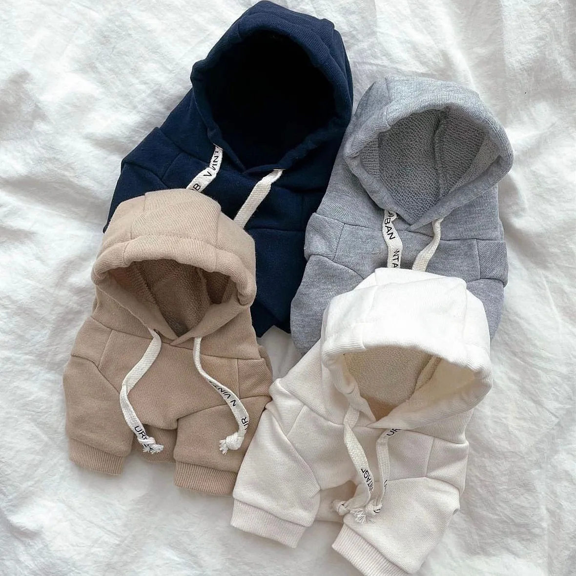 Sudadera con capucha para perro Ins, moda de invierno, abrigo cálido para pies de perro y gato, Top de algodón sólido, ropa para cachorros de diseño lujoso a la moda para perros grandes - imagen 4