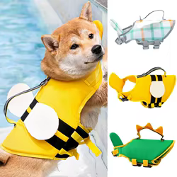 Chaleco salvavidas para perros grandes con diseño abeja arnés y collar